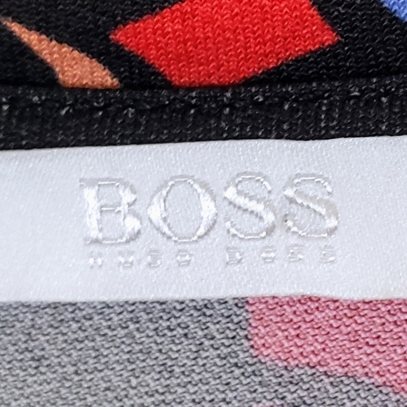 Boss Hugo Boss Dress Size Large Eleika Midi Viscose Elastane Made In Portugal - Picture 10 of 16